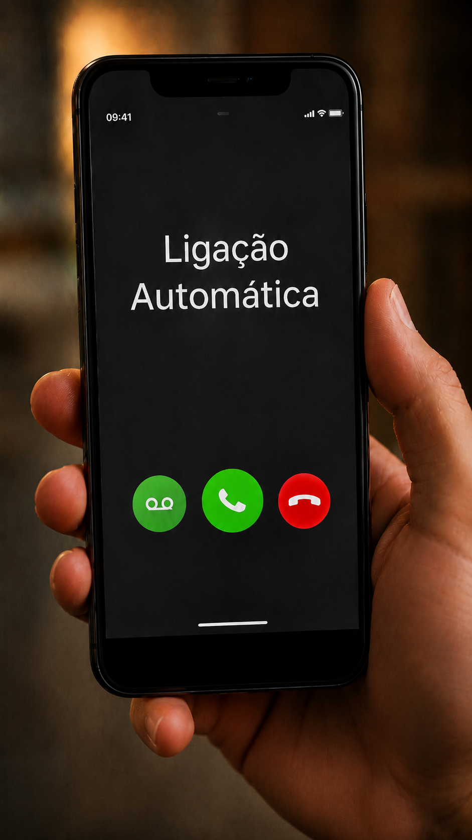 Imagem conceitual de fim das ligações automáticas